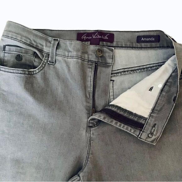 Gloria Vanderbilt Amanda Gray Bootcut Jeans Size 10P - Picture 2 of 10
